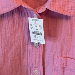 Gauze button-up shirt